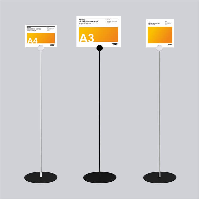 Mall Display Stand Product Advertising Poster Holder A4 A3 Counter Guide Sign Exhibition Stand Home RuiPu
