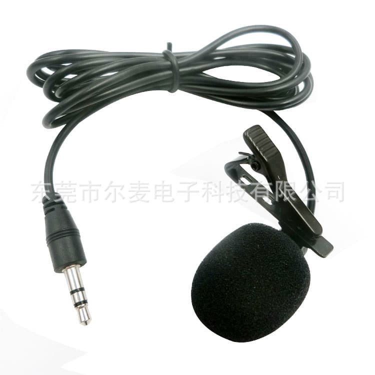 Factory Wholesale Metal Lavalier Microphone Tour Guide Headset Mic Live Streaming Sound Card Condenser Mini Mic
