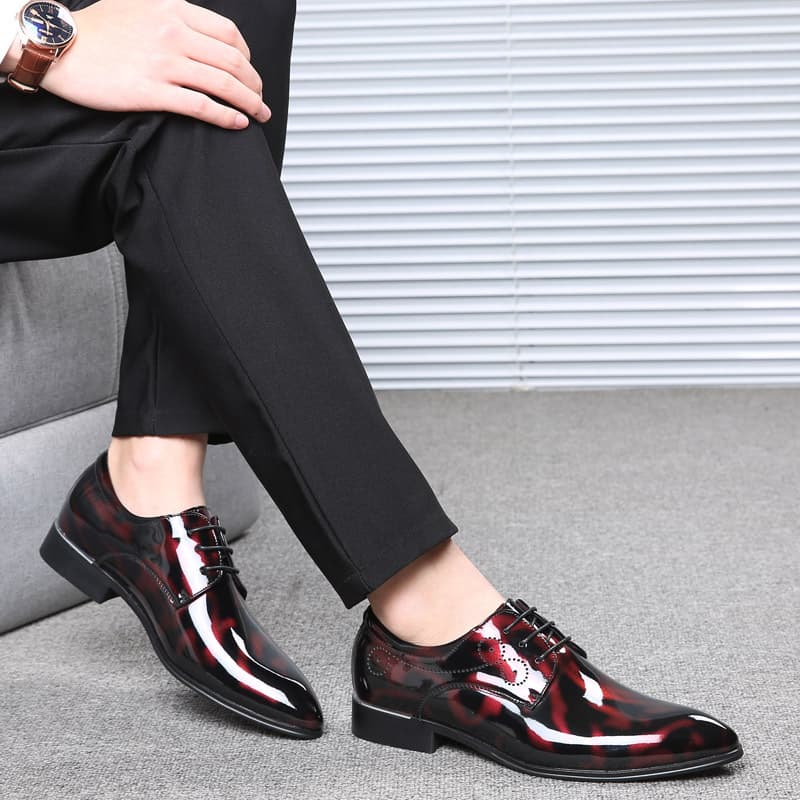 Cross-border Hot Selling Large Size Men's Business Leather Shoes Casual Men's Wedding Shoes Amazon Wish Drop Shipping