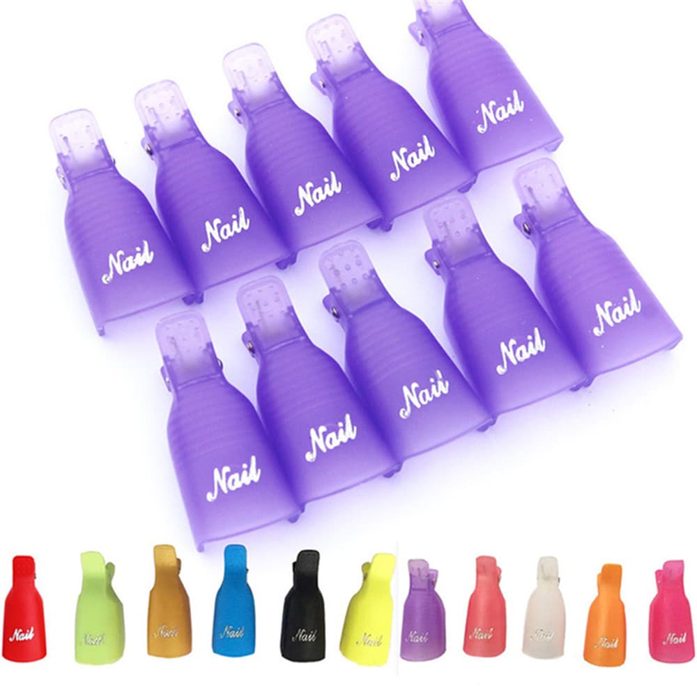 Nail Tool Clip Remover Set for Nail Polish Gel, Replaces Foil, 10 Pieces per Pack in OPP Bag