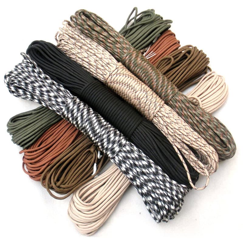 Wholesale military-grade paracord, outdoor equipment survival paratrooper rope, field binding rope, tent rope, 100 meters.