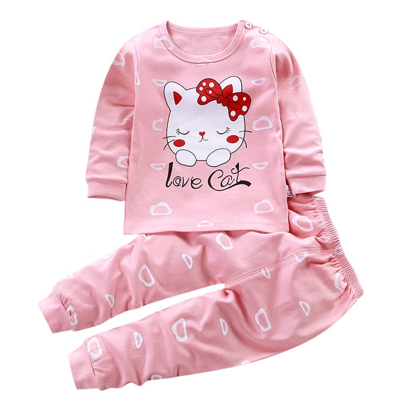 Kids' Spring/Fall Cotton Underwear Set for Boys and Girls, Thermal Underwear & Pajamas Loungewear Wholesale