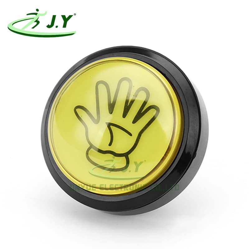 60mm convex button with light key switch, Tao Niu parent-child game machine accessories, Paipai palm button
