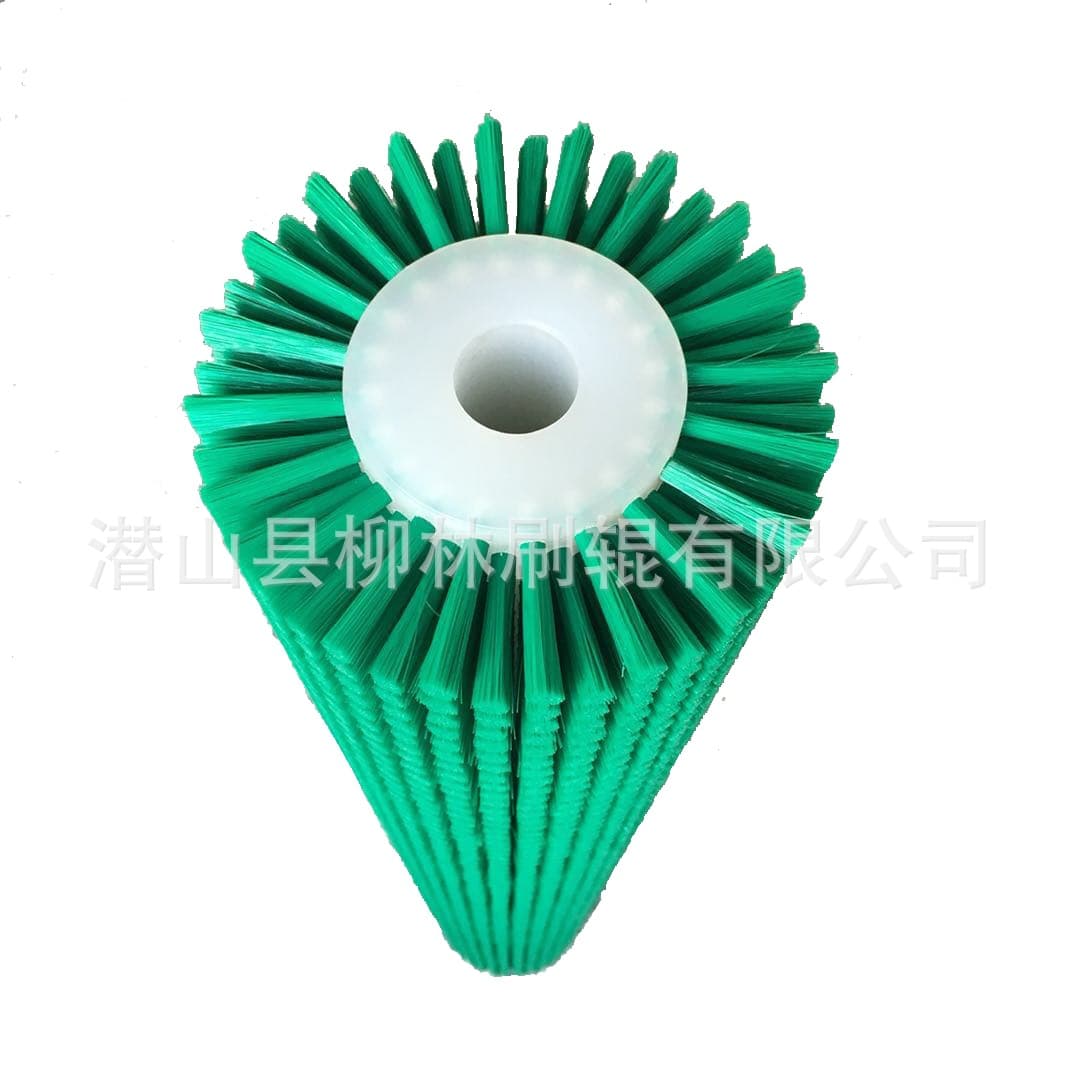 Factory Direct Sales Green Nylon Fruit and Vegetable Cleaning Brush Roller Glass Cleaning Machine Matching Brush Roller Brush