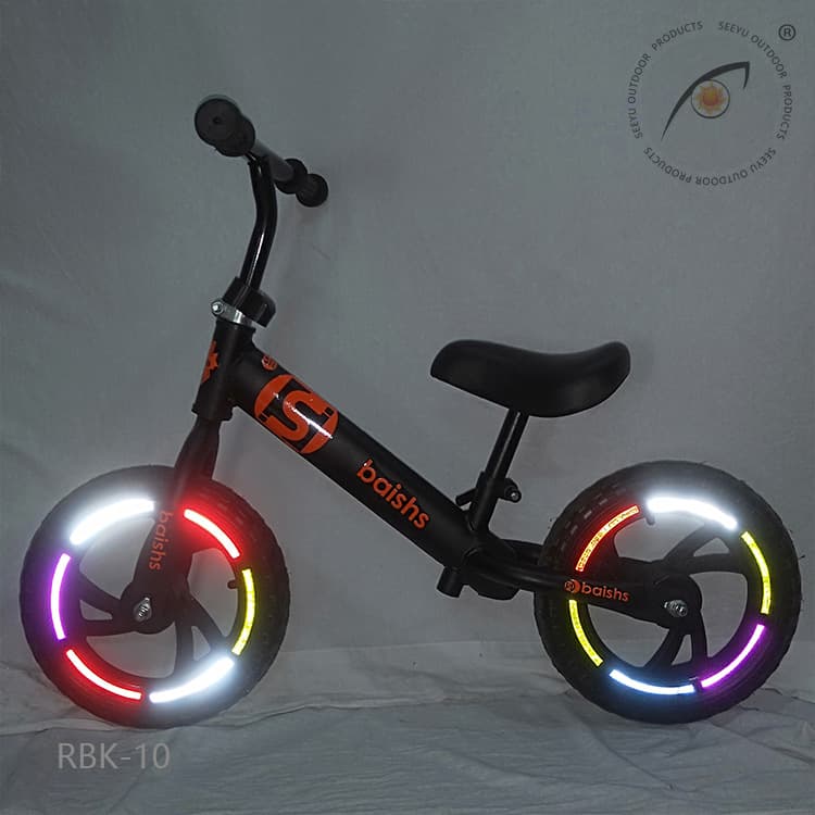 Cross-Border Exclusive Stock Colorful Bicycle Wheel Rim Tire Reflective Stickers, Colorful Children's Balance Bike Reflective Decals