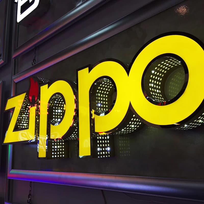 Stainless Steel LED Lighted Signage Storefront Acrylic Light Board Crystal Letter Sign Custom Commercial