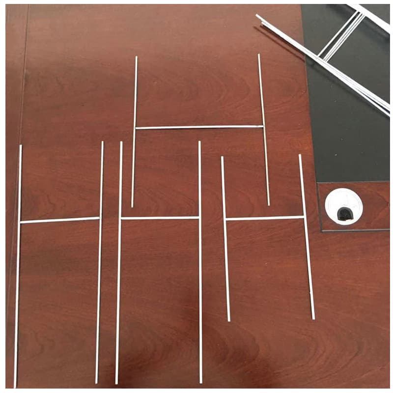 Manufacturer's Hot-Selling Recommended Hollow Board H-Bracket, Advertising Bracket, Plastic Hollow Board H-Post Ground Insert Sign 10*15
