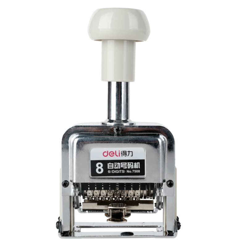 Deli 7506 automatic numbering machine, numbering machine, digital rotary seal, numbering machine