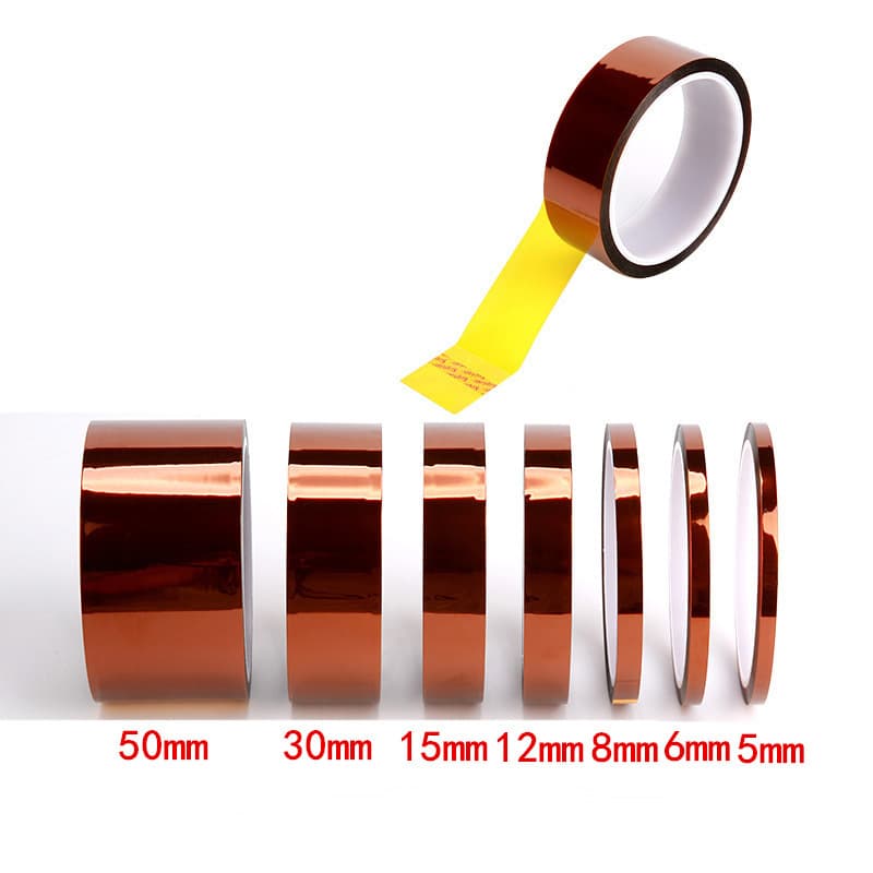 PI Brown High Temperature Gold Finger Tape, High Temperature Resistant Polyimide Silicone Tape, No Residue Gold Finger High Temperature Tape