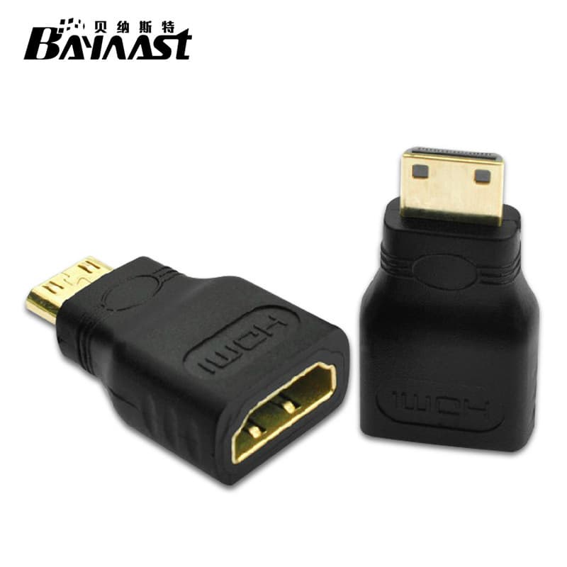 Mini HDMI to HDMI Adapter, Male to Female, Mini HDMI to HDMI Converter