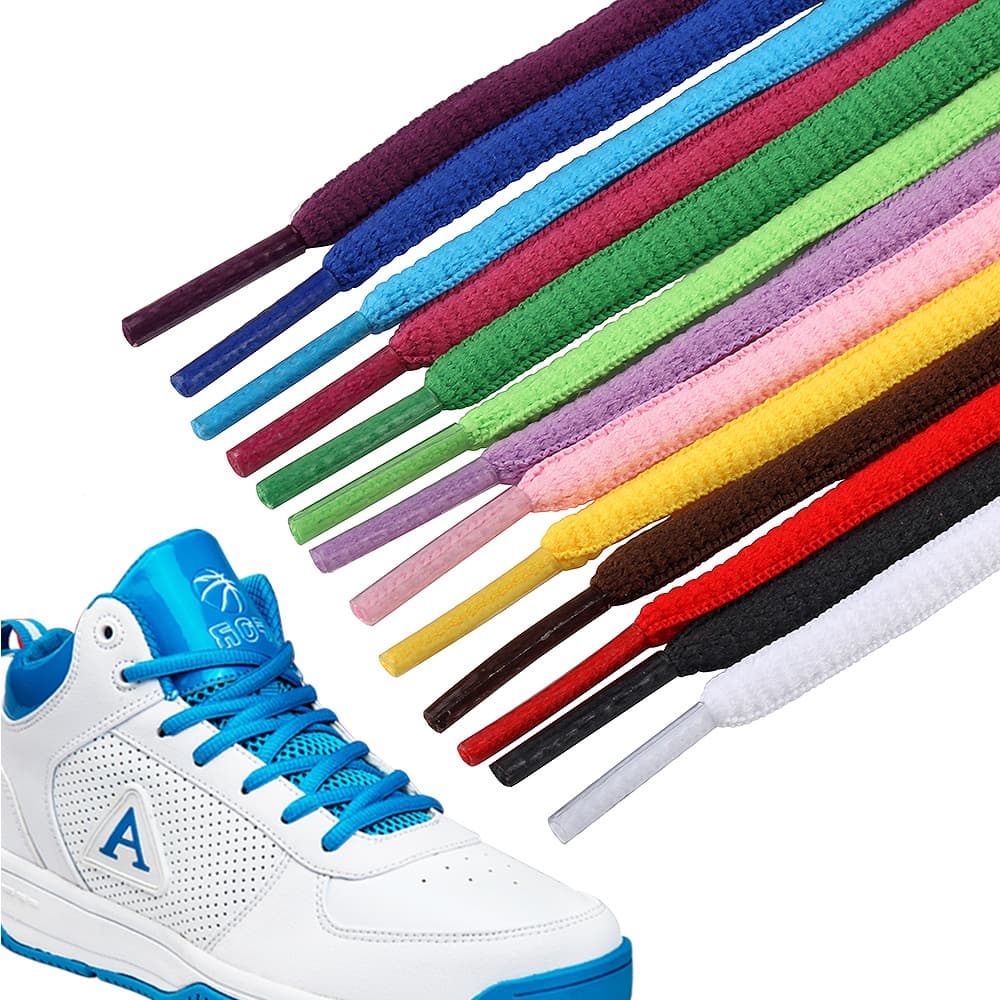[05] Cross-border 29-color semi-round shoelaces, 29 colors and multiple lengths available, large inventory in stock.