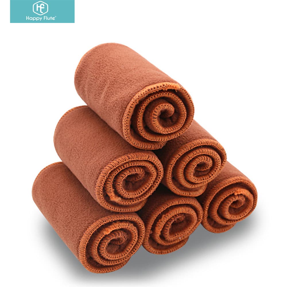 Coffee fiber waterproof pads, 2+2 cloth washable diapers, eco-friendly Class A safe diapers