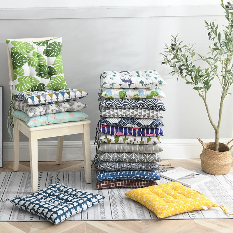 Thickened Square Cushion Wholesale, Linen Chair Pad Office Cushion Dining Chair Pad, Student Stool Cushion Soft