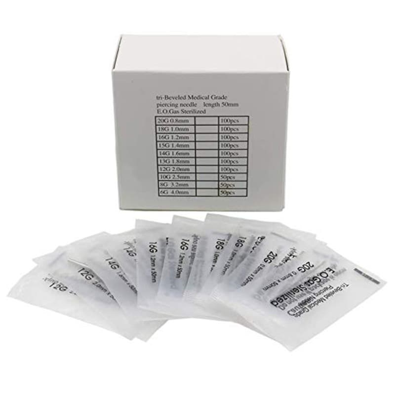 Individually Packaged Piercing Needles 100pcs/Box Piercing Tool Piercing Needle Supplies Factory Wholesale