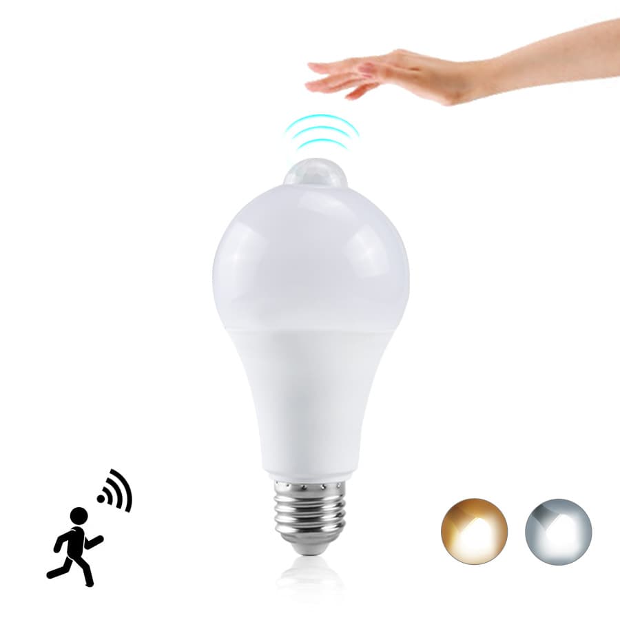 Wide Voltage LED Sensor Bulb E27B22 Infrared Sensor Bulb 12W 15W 18W 20W PIR Motion Sensor Bulb Home Lighting Smart Ball Bulb