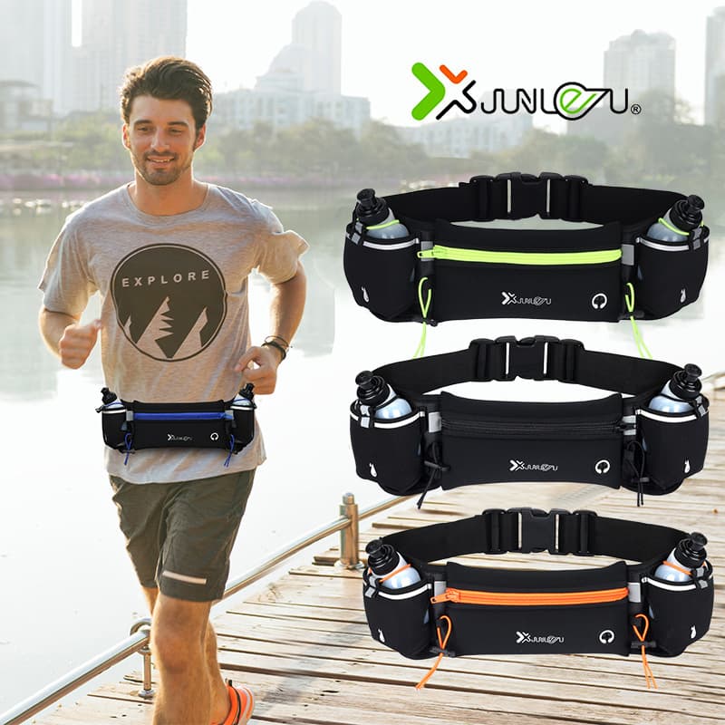 Cross-Border New Outdoor Sports Waist Pack Fitness Multi-Function Water Bottle Bag Body-Fit Running Phone Waist Pack Marathon Bag
