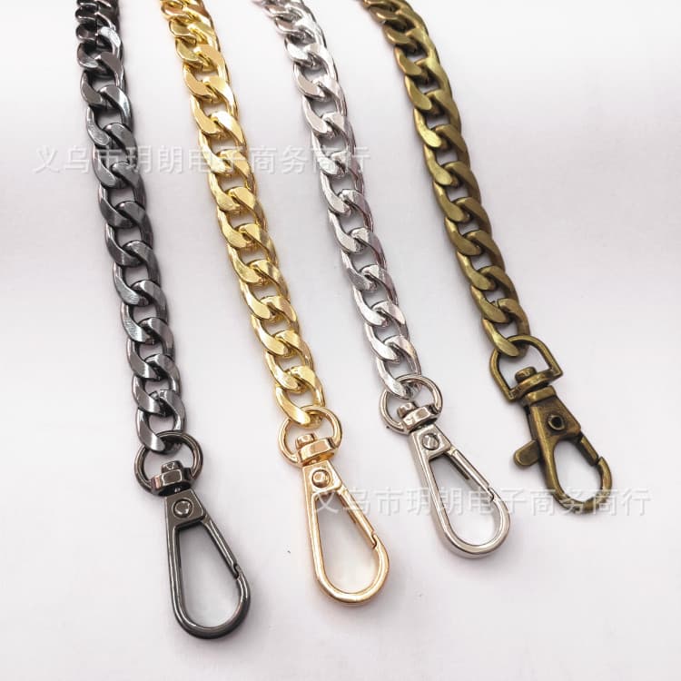 Diy Knitted Bag Chain Metal Aluminum Chain Bag Accessories Replacement Handbag Strap Purse Handbag Parts