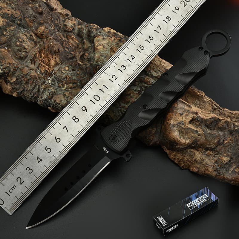 Factory Wholesale Folding Knife Stainless Steel Tactical Knife Multi-function Hunting Knife for Outdoor Survival Self-defense