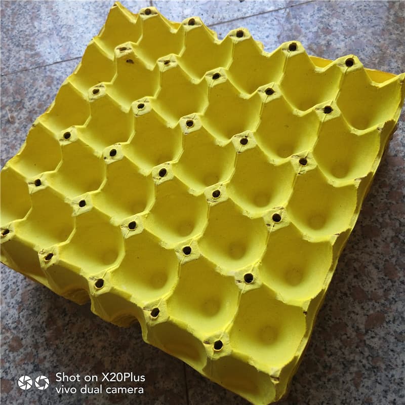 Source factory supply of 30-count pulp egg trays, cauliflower yellow egg trays, standard yellow-white moisture-proof egg trays