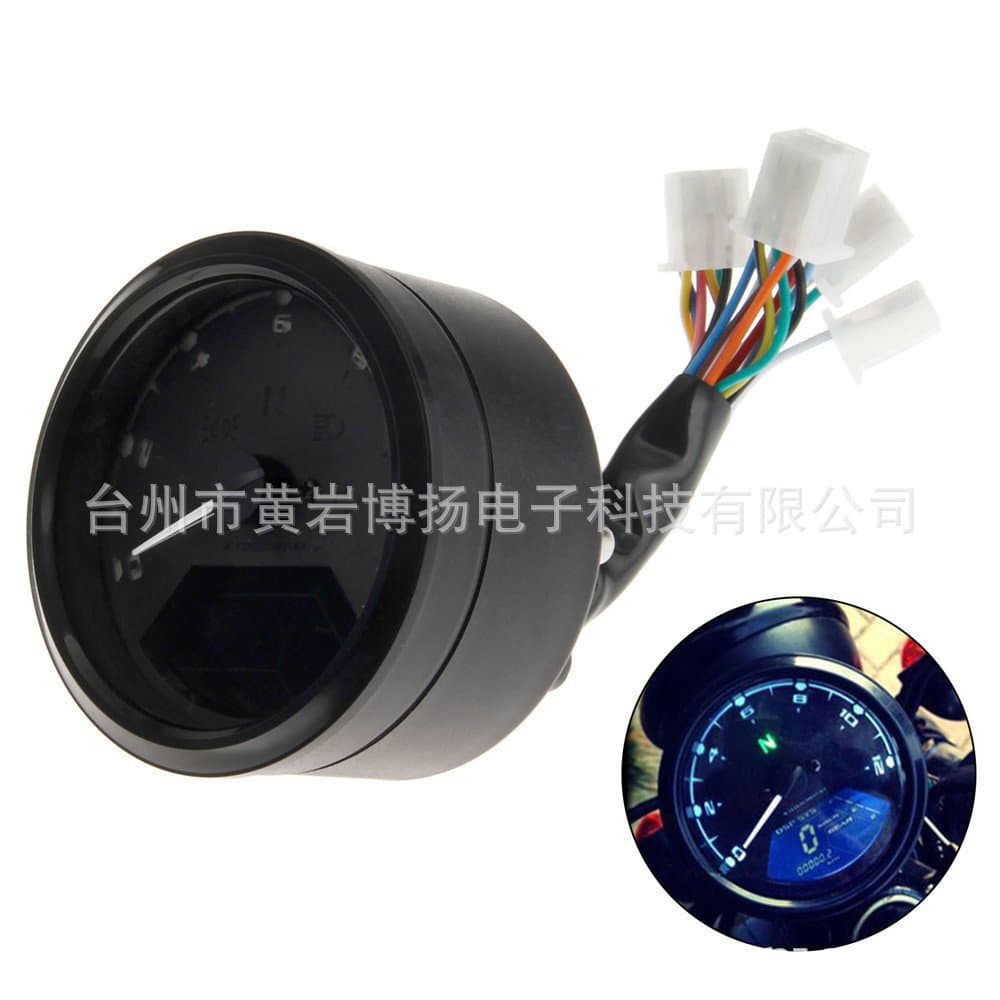 Motorcycle instrument panel modification: retro style, odometer, LCD instrument panel / new instrument panel assembly
