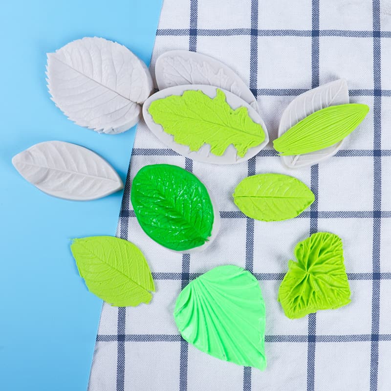 Fondant Mold Gardenia Leaf Silicone Mold Rose Leaf Fondant Cake Mold Gum Paste Resin Mold