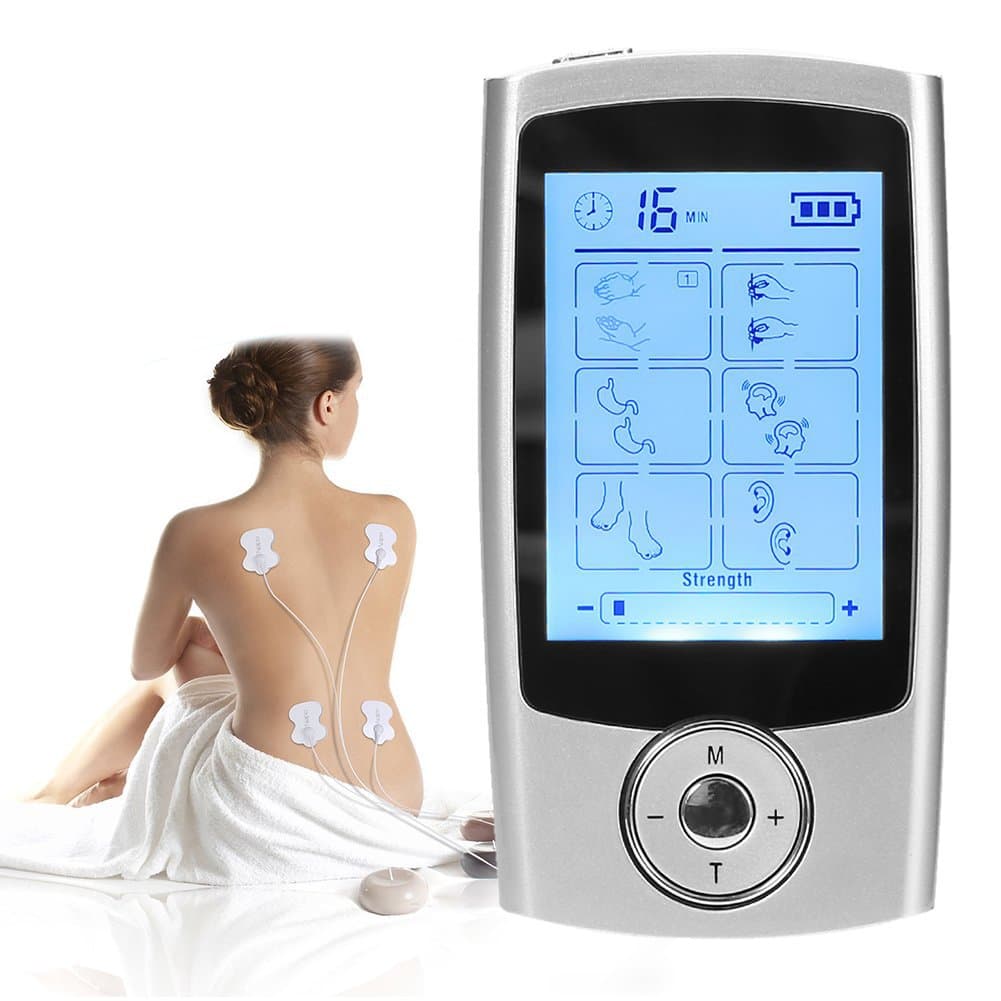 Factory Direct TENS Meridian Therapy Device 16 Modes AB Channel Shoulder Neck Massager EMS Pulse Massager