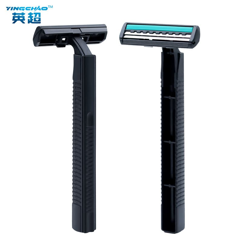 Hotel Sauna Disposable Razor Supplies Manufacturer Wholesale Duke Square Handle Double-Layer Stainless Steel Shaver