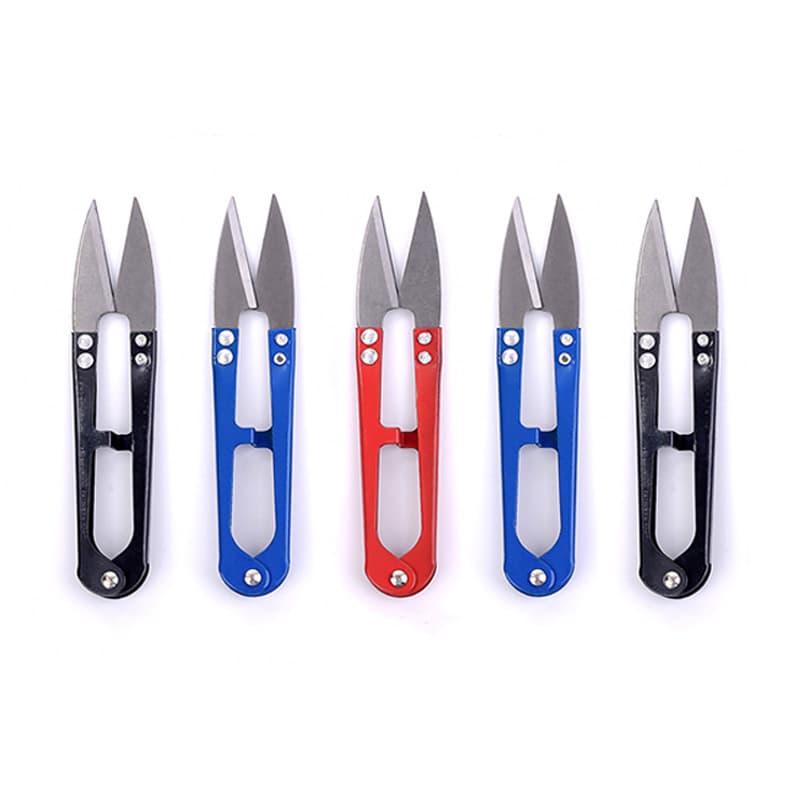 Stainless Steel U-Shaped Thread Trimmer Household Yarn Scissors Cross Stitch Scissors Factory Wholesale Thread Embroidery Small Scissors
