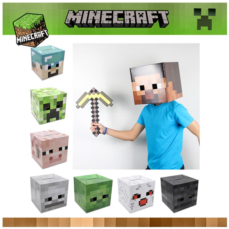 Minecraft peripheral props mask headgear Creeper Steve Little Black Hat game COS peripherals