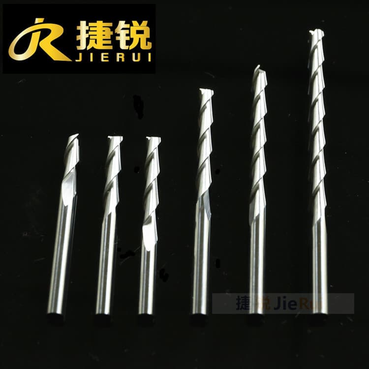 3.175 Double-Flute Spiral Flat End Mill, MDF/Acrylic Cutting Cutter, CNC Engraving Machine Tool