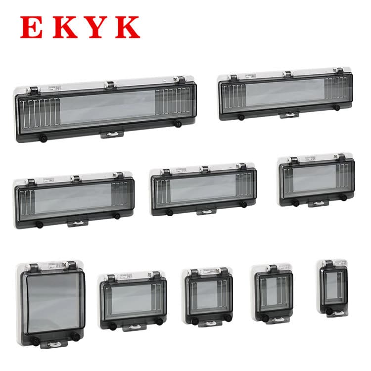IP67 Waterproof Transparent Protective Window Cover for Circuit Breaker Button Instrument Air Switch, PC Dustproof and Moisture-Proof Visible Window