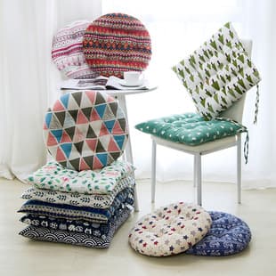 Thickened Z Cushion Summer Chair Cushion Linen Office Four Seasons Classroom Student Stool Bottom Cushion Breathable Soft