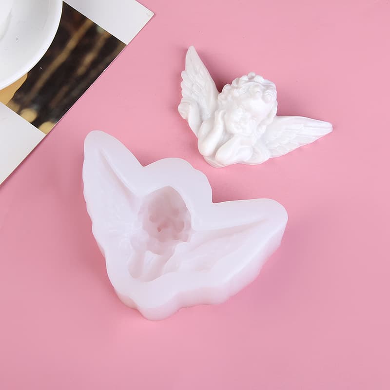 Large cupid silicone mold, wing cake mold, fondant chocolate decoration mold, dropshipping
