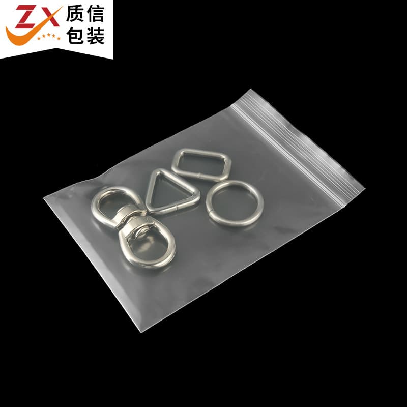 Reliable Factory Size Customization Transparent PE Self-Sealing Bags Printed Logo Bone Self-Sealing Bags Thickened Sealed Bags