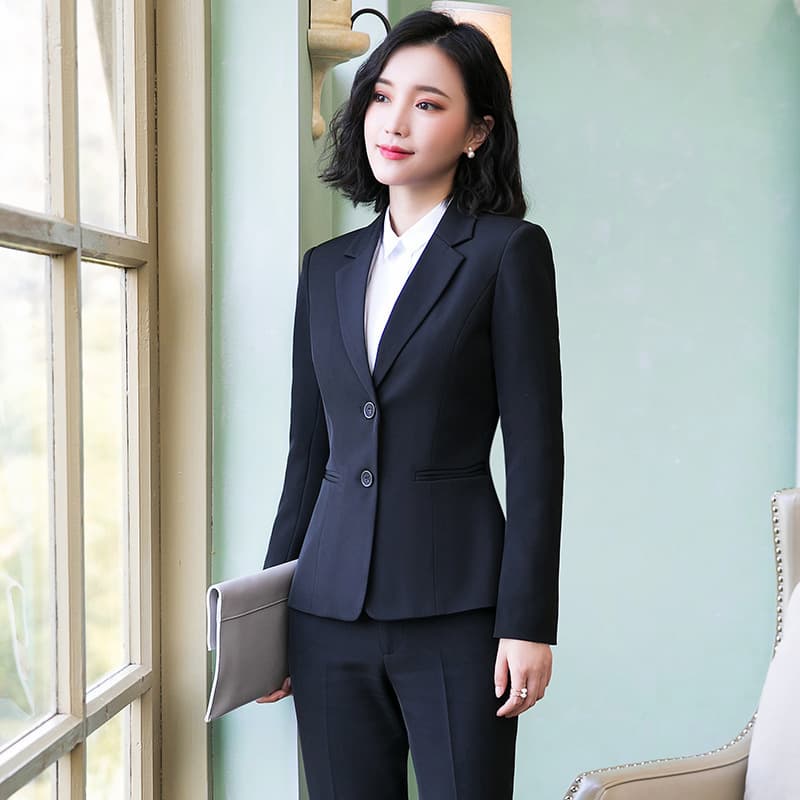 YLS1502 Blazer Suit for Women Long-Sleeve Formal Jacket Hotel Manager Workwear