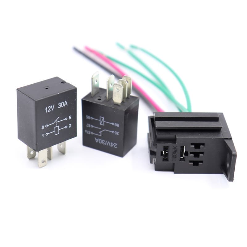30A 12V/24V Violet Series 4-Pin/5-Pin Automotive Relay