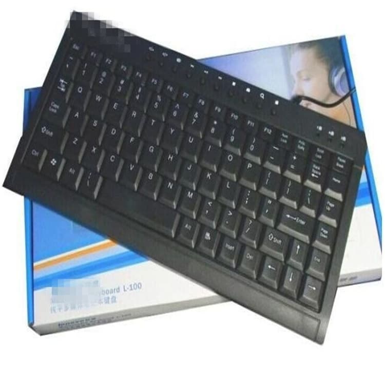 Factory bestseller L100 mini keyboard for laptops and desktops, ultra-thin metal multimedia keypad with drop shipping.