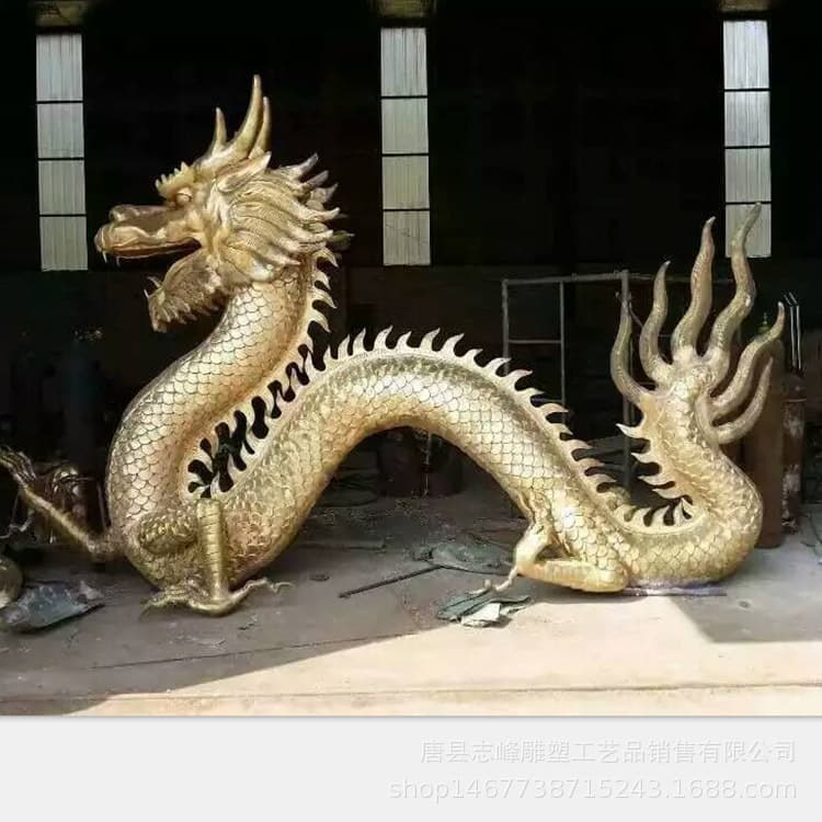 1.5-meter bronze sculpture of two dragons playing with beads, copper dragon production for the town house, 2-meter copper dragon spitting water, copper sculpture production by the manufacturer