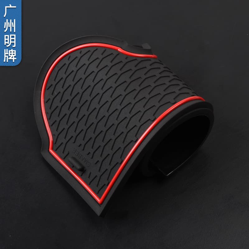Car Interior Cup Holder Non-Slip Mat for Mitsubishi Lancer, Armrest Dustproof Mat, Wing God Modification