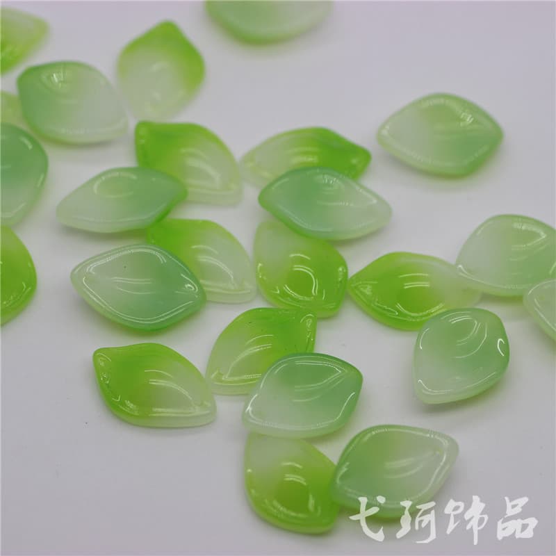 E3-DIY Jewelry Materials Domestic Czech Glass Lotus Leaf Color Gradient Epiphyllum Petals, 13*20mm, Processed