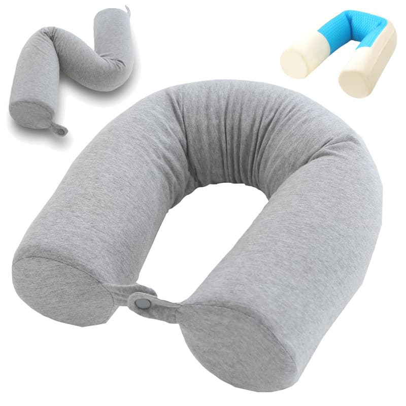 Memory Foam U-Shaped Pillow Neck Pillow Cross-Border Deformation Pillow Memory Travel Pillow Bendable Slow Rebound Neck Pillow Wholesale