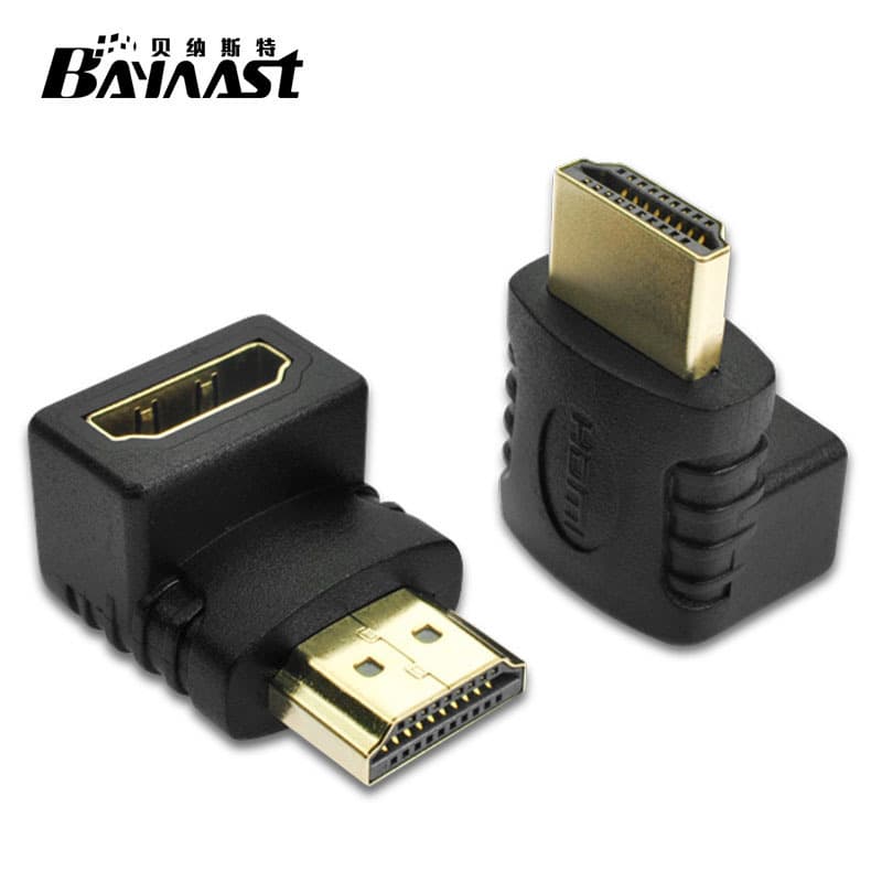 90 Degree Right Angle HDMI Adapter 270 Degree HDMI Male to Female High Definition Bent Head Converter