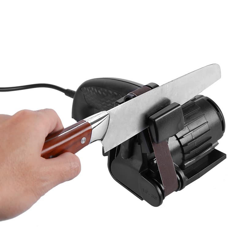 Household Handheld Automatic Electric Knife Sharpener - Adjustable Speed and Angle for Various Kitchen Knives