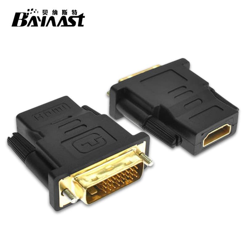 High Definition DVI To HDMI Adapter Computer DVI To HDMI Cable Connector Data Transfer Tool Mobile Phone Accessory Converter