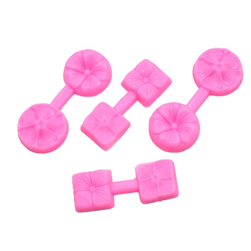 Chookai DIY baking round five-petal flower four-petal flower clip mold silicone mold cake fondant baking mold in stock