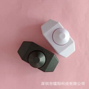 LED Inline Manual Rotary Dimmer Housing Black and White Wired Rotary Controller Plastic Dimming Switch Box