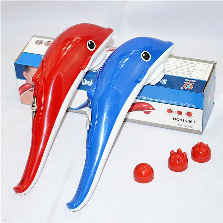 [USB Massager] Export Model Dolphin Massager, Vibrating Handheld Massager (Wholesale)