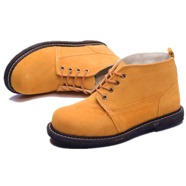 Tire Sole Men's Safety Work Shoes - Steel Toe Anti-Impact and Puncture-Resistant, Welding Protective Shoes, Wear, High-Temperature, and Slip-Resistant