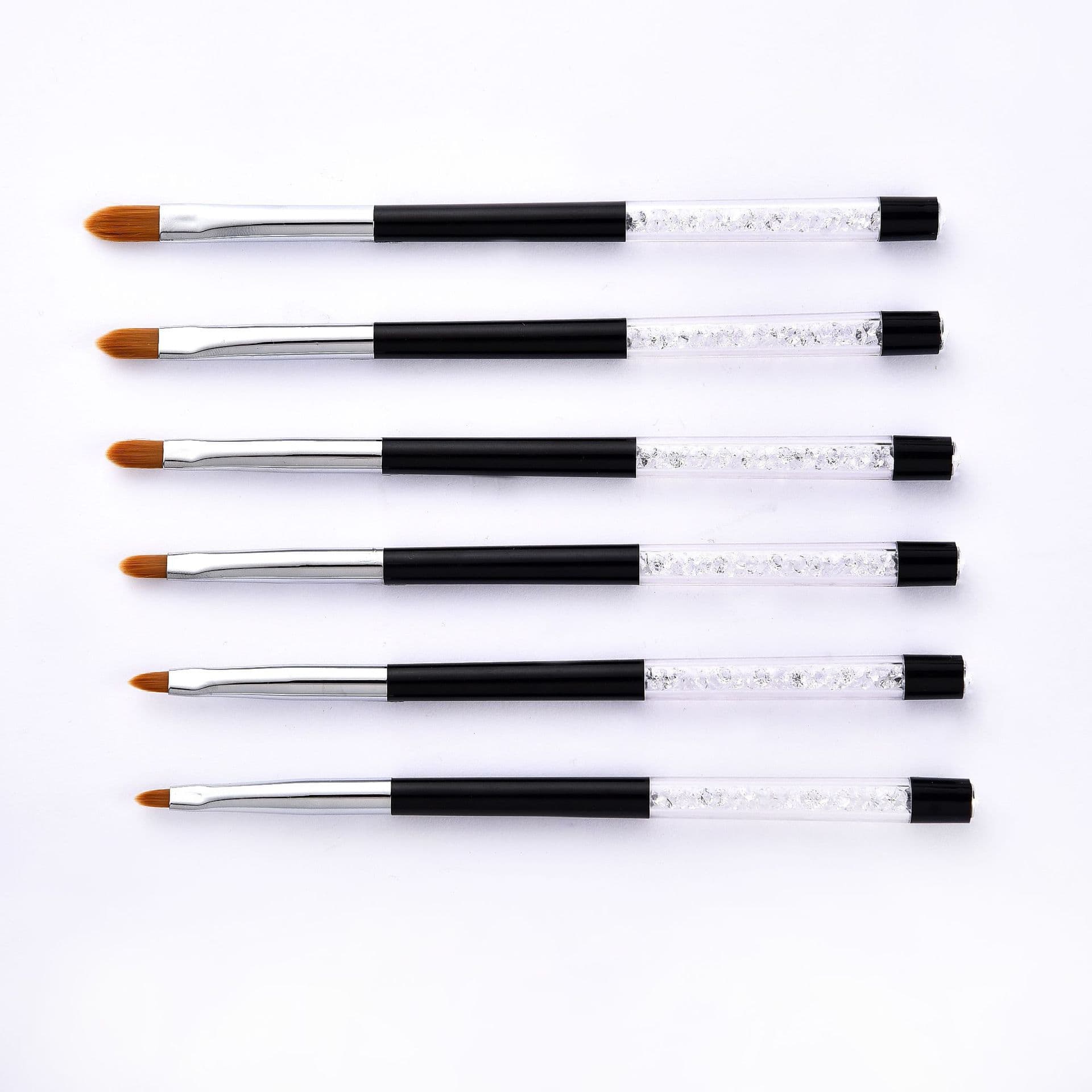 6-Piece Nail Art Painting Brush Set, Nail Brush Kit, Gel Brush Carving Brush, Custom Logo Nail Brush