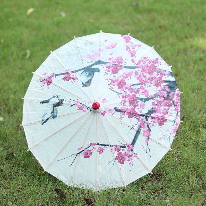 Yiwu Wholesale Colorful Paper Handmade Oil-Paper Umbrella, Classical Bamboo Dance Craft Umbrella, Decorative Small Flower Umbrella